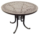 Seasonal Trends SH099-T Athena Bar Height Table, 47-3/4 in W, 47-3/4 in D, 37.24 in H, Cast Aluminum Frame